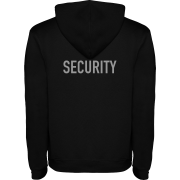 Hoodie zwart achter